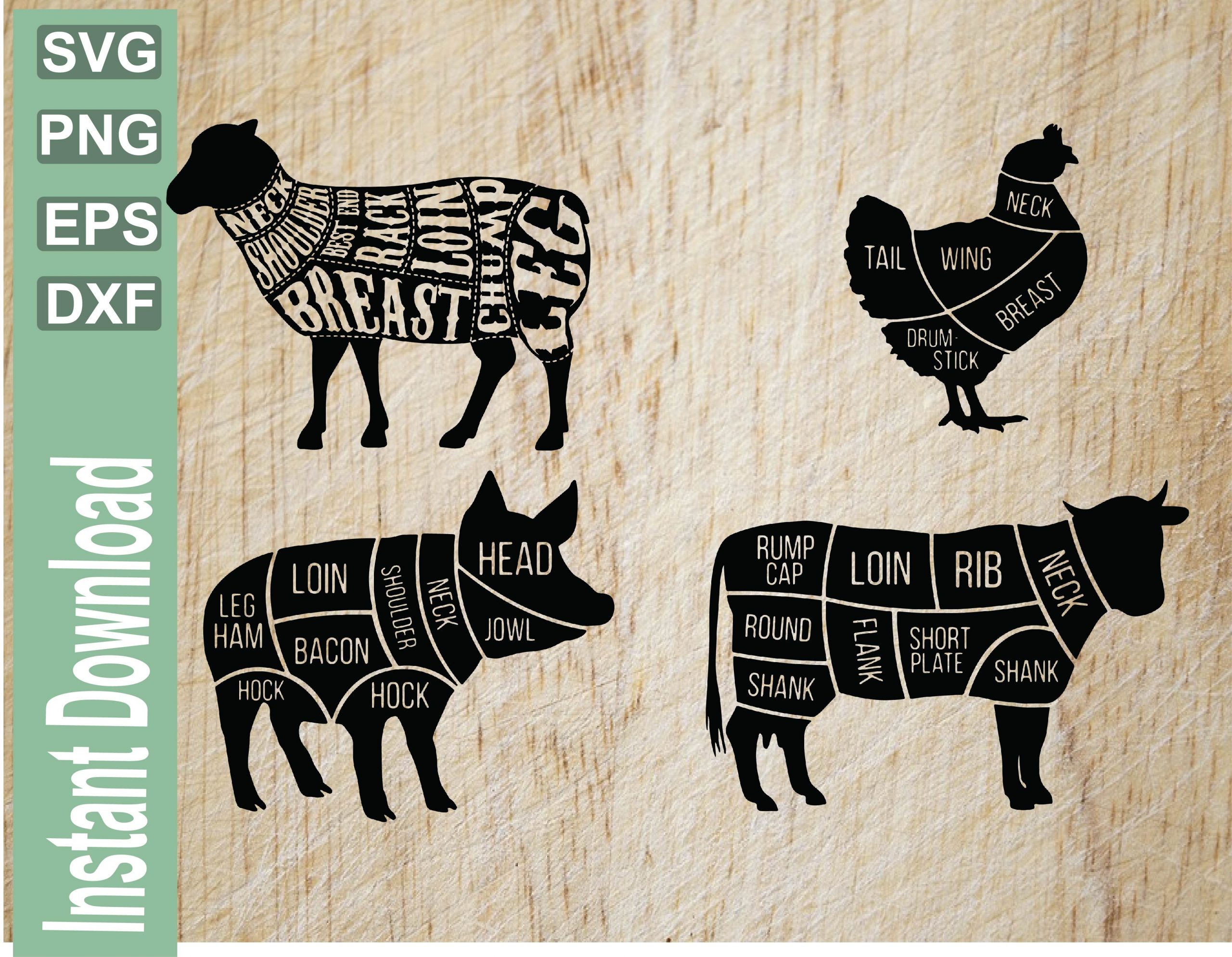 Cow Meat SVG, I’d smoke that, BBq Svg, Pig PPQ Griling Svg, Pig meat ...