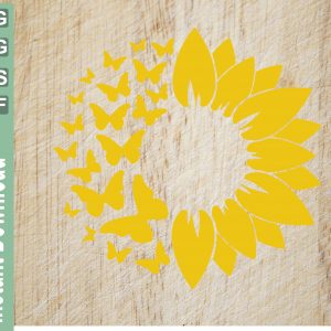 Free Free 90 Sunflower Butterfly Svg SVG PNG EPS DXF File