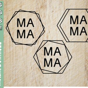 Download Mama Hexagon Svg Designbtf Com