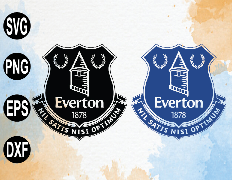 Everton Fc Logo Badge Svg Ai Png Jpeg Vector Image Instant Download Commercial Cut File Cricut Tshirt Mask Design Combo Designbtf Com
