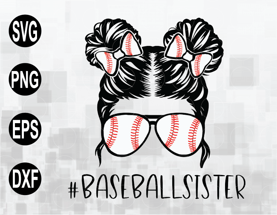 BASEBALL SISTER SVG Baseball Sister Shirt Svg File Baseball 