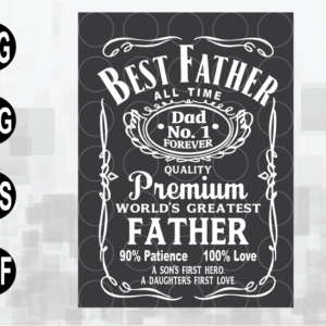 wtm web 01 59 Best Father All Time Dad No. 1 Svg, Dad Svg, Father's Day Svg, Dad Svg, Father's Day svg file. png, eps, dxf digital file