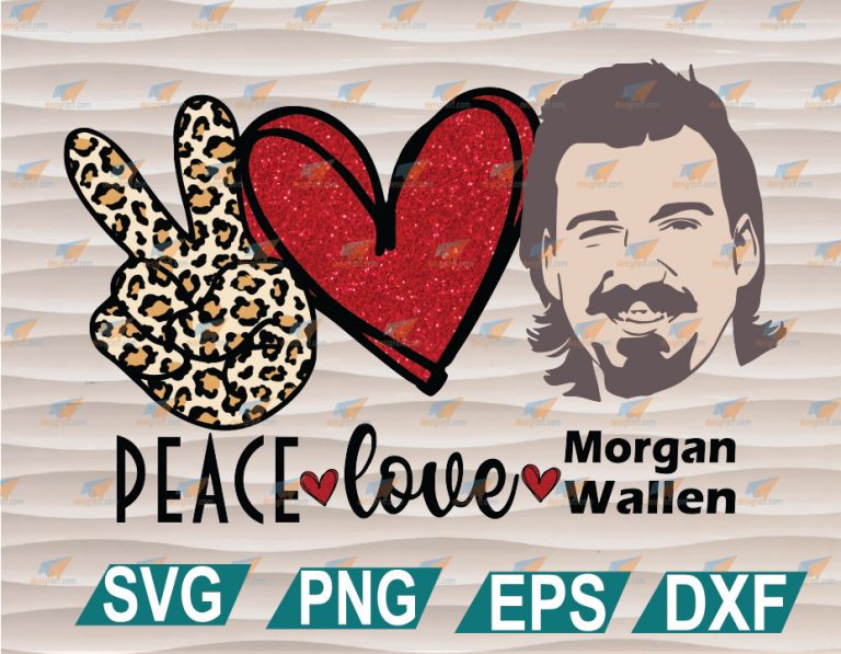 Peace love Morgan Wallen PNG Design, PNG files for Sublimation