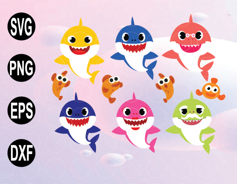 Baby Shark SVG Bundle | Baby Shark PNG svg, png, eps, download file ...