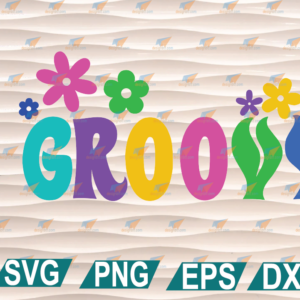 wtm web 01 205 60’s Groovy flowers SVG, retro hippie sublimation PNG, Vintage, fashion digital download pdf, cricut, silhouette, instant download