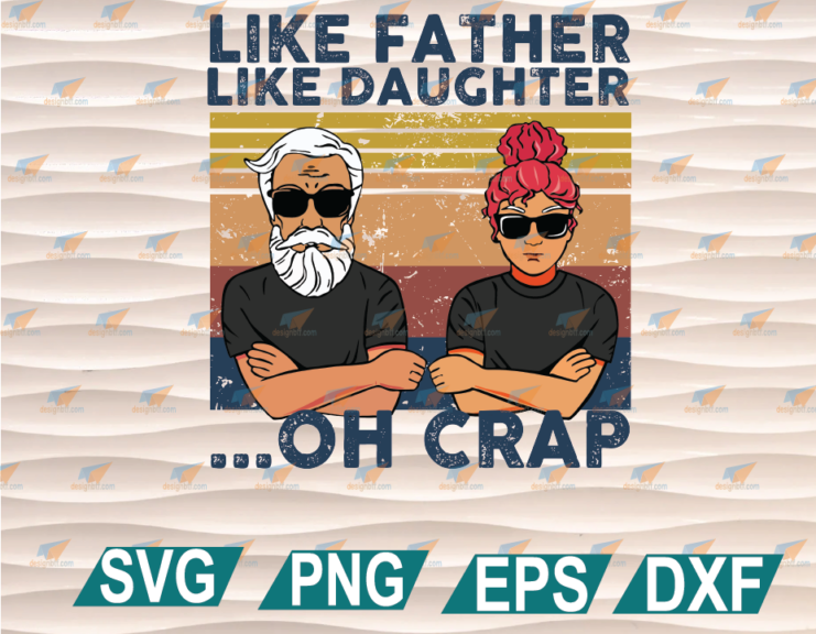 I’m A Proud Dad Of A Freaking Awesome Daughter clipart, svg, png, eps, dxf, digital file
