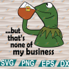 wtm web 01 223 Kermit but that's none of my business, Layered cut file, svg, dxf, eps, png