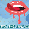 wtm web 01 302 Dripping Lips SVG Cricut Cut Files, Sticking Tongue Out Biting Lips, svg, png, eps, dxf, digital file