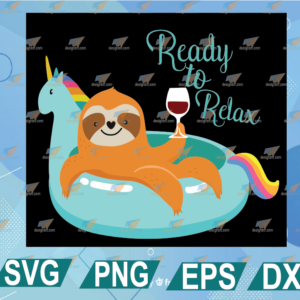 wtm web 01 313 Relaxing Sloth On Unicorn Floatie Wine Tumbler! Funny Gift|Sloth Unicorn Lover Gift Best Friend svg, png, eps, dxf, digital file