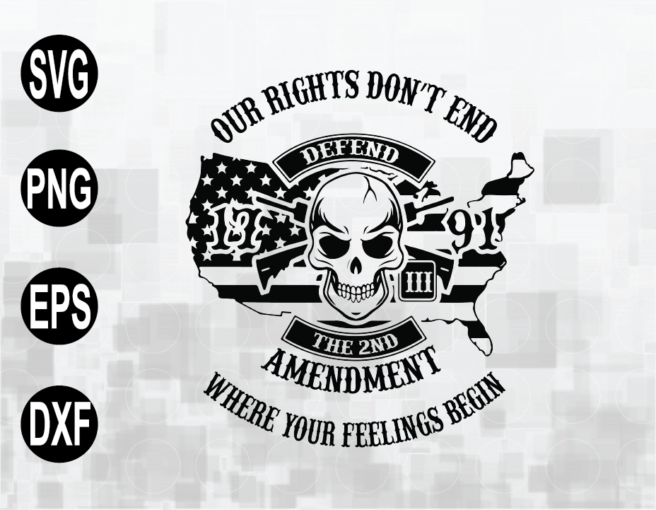 2nd Amendment My Rights Don't End Where Your Feelings Begin Frost Budd –  Murphy's Custom Gifts