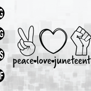Download Peace Love Juneteenth 2 Designbtf Com