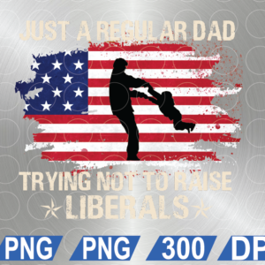wtm web 01 92 Regular Dad Trying Not To Raise Liberal American USA Flag, Vintage Dad 4th of July Tees, Dad Father Lover Patriotic Gifts