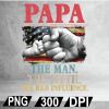 wtm web 02 26 PaPa the man the myth the bad influence american flag digital file, Digital Print Design