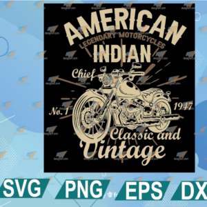 wtm web 01 11 Retro Vintage American Motorcycle Indian for Old Biker Design, Cricut files,Clip Art, Instant Download, Digital Files, Svg, Png, Eps, Dxf