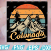 wtm web 01 173 Colorado Tee - Retro Vintage Mountains Nature Hiking Camping svg, eps, dxf, png, digital