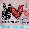 wtm web 01 55 Peace Love Chick Fil A, Chick Fil A Instant Download, Love Chick Cut File, svg, png, eps, dxf