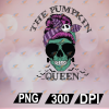 wtm web 01 89 The Pumkin Queen, Skull Wear Glasses, Cut File, svg, png, eps, dxf