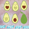 wtm web 01 95 Avocado SVG, Cute avocado set, Avocado Heart Love, Cut File, svg, png, eps, dxf