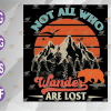 wtm web 04 1 Camping Not All Who Wander Are Lost svg, png, eps, dxf, digital file