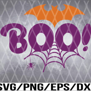 WTM 01 108 Boo SVG Cut File | Cobweb SVG | Halloween