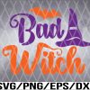 WTM 01 110 Bad Witch SVG Cut File | witch broom SVG | Halloween