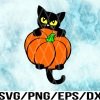 WTM 02 13 Halloween Black Cat SVG, Black Cat svg, Halloween Shirt svg, Cricut Files, Silhouette Files