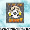 WTM 02 18 I'm Just Here For The Boos Svg / Halloween Svg / Boo Svg / Ghost Svg / Beer Svg / I'm Just Here For The Boos Digital Files Png,Eps,Dxf