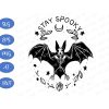 WTM BTF 01 41 Bat Stay Spooky Scary SVG PNG EPS DXF Cricut File Silhouette Art