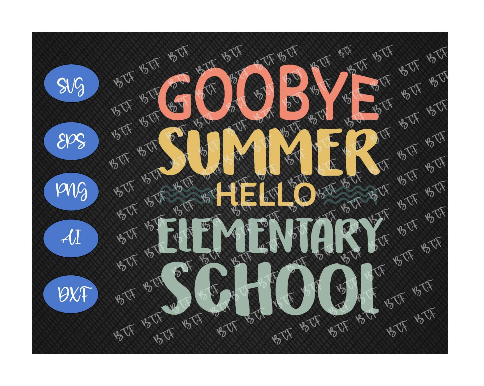 Hello Elementary School Svg, Back To School Svg, Goodbye Summer Svg ...