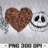 WTM 01 17 Peace Love Fall Png | Halloween Digital Download File Leopard Heart Vintage Svg, Eps, Png, Dxf, Digital Download