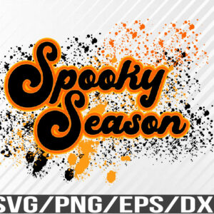 WTM 01 64 Transparent PNG's, Spooky Season, Splattered, Halloween, Sublimation, Svg, Eps, Png, Dxf, Digital Download