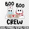WTM 01 83 Nurse Boo Hunters Halloween Healthcare Ghost Svg, Eps, Png, Dxf, Digital Download