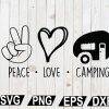 wtm12 01 106 Peace Love Camping SVG, Camping SVG