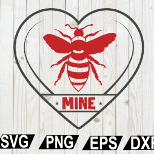 wtm12 01 22 Bee Mine SVG, Valentine’s Day SVG, Valentine svg, Valentine Design, Cut file for silhouette