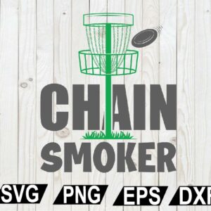 wtm12 01 68 Chain Smoker, Disc Golf SVG, Disc Golf Buddy, Disc Golf Cricut, Cut file for silhouette