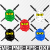 WTM 01 4 Ninja Svg, Toy Figure Svg, Ninja Mask Svg, Svg, png, eps, dxf, digital download file