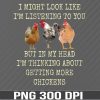 WTM 01 5 My Head I'm Thinking About Getting More Chickens, Svg, Eps, Png, Dxf, Digital Download