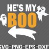 WTM 01 79 He's My Boo Cute Couple Halloween Costume Girlfriend Svg, png, eps, dxf, digital download file