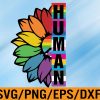 WTM 01 158 LGBTQ Svg, HUMAN Sunflower Gay Pride Month LGBTQ Svg, Eps, Png, Dxf, Digital Download