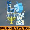 WTM 01 160 LOVE Hanukkah Decorations Dreidel Menorah Chanukah Svg, Eps, Png, Dxf, Digital Download