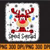 WTM 01 202 Sped Squad Cute Red Plaid Reindeer Special Ed For Christmas PNG Digital Download