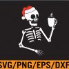 WTM 01 257 Coffee Skull Svg, Christmas Coffee Drinking Skeleton Skull SVG, Skeleton Drink Coffee SVG, Skeleton Coffee SVG.