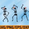 WTM 01 263 Christmas SVG, Fall svg, Christmas Dancing Skeleton svg, Dancing Skeletons svg, Happy Christmas SVG, skull svg, skeleton svg