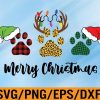 WTM 01 42 Merry Christmas paws png, Christmas sublimation designs download, Svg, Eps, Png, Dxf, Digital Download
