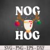 wtm 972 741 03 12 Nog Hog National Eggnog Day Christmas Vacation Holiday Svg, Eps, Png, Dxf, Digital Download