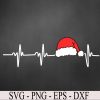 wtm 972 741 03 6 Christmas Heart Beat, Funny Xmas svg, Svg, Eps, Png, Dxf, Digital Download