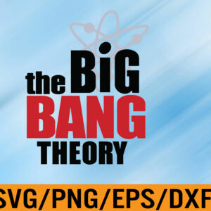 WTM 01 107 The Big Bang Theory Logo Stack Raglan Baseball Svg, Eps, Png, Dxf, Digital Download