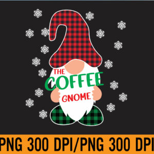 WTM 01 21 Coffee Gnome Buffalo Plaid Matching Family Christmas Svg, Eps, Png, Dxf, Digital Download