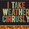 WTM 01 261 I Take Weather Cirrusly Funny Meteorologist Meteorology Joke Svg, Eps, Png, Dxf, Digital Download