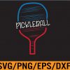 WTM 01 262 Cool Chalk Pickleball Paddle Design for Pickleball Players Svg, Eps, Png, Dxf, Digital Download